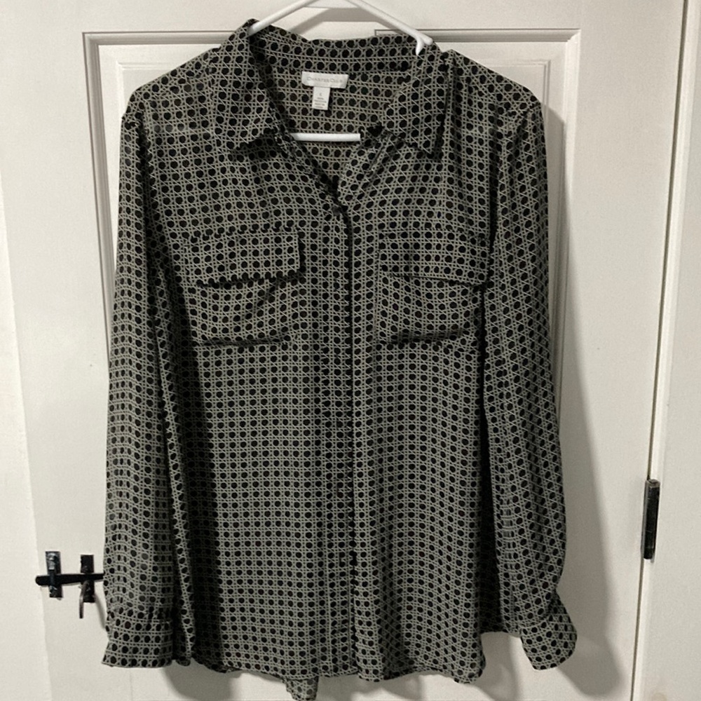 Like new Charter club dress shirt.  Hidden buttons